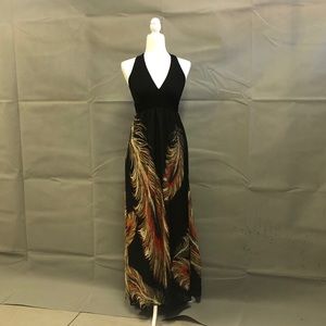 COPY - Gorgeous Black Halter Maxi Size Medium